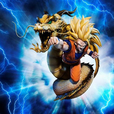 Bandai Dragon Ball Z Super Saiyan 3 Son Goku Dragon Fist Explosion Figuarts Zero Figurines