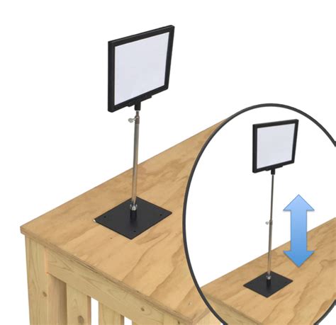 Tabletop Sign Holders With Adjustable Height On Sale Dgs Retail