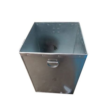 1 mm stainless steel square drum for storing rice pulses capacity 50 kg at rs 2200 piece in