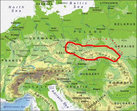 Carpathians Map