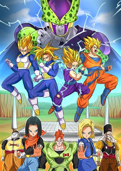 Artstation Dbz Cell Saga Marrisa Rayner Anime Dragon Ball Super