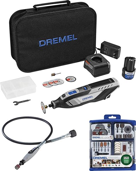 Dremel 8250 Cordless Brushless Rotary Tool Kit Flex Shaft Attachment