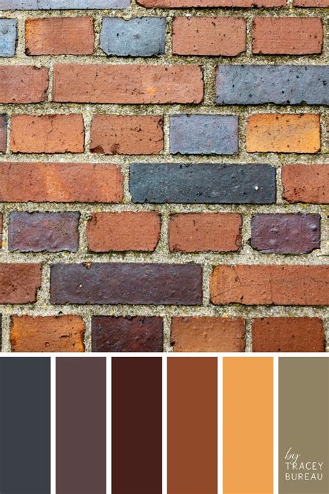 Brick Wall Close Up Color Palette Inspiration Color Ideas For The
