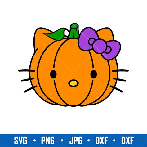 Hello Kitty Pumpkin Svg Hello Kitty Svg Pumpkin Svg Hallo Inspire