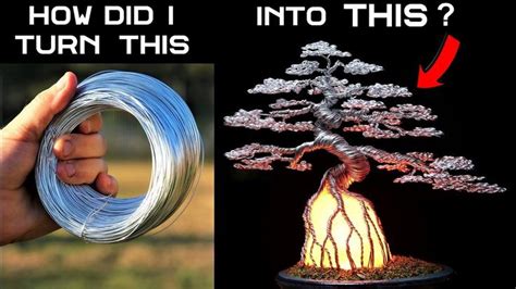 The japanese art of bonsai originated from the chinese practice of penjing. How did I turn Old Wire into a Beautiful GLOWING Bonsai? I ...