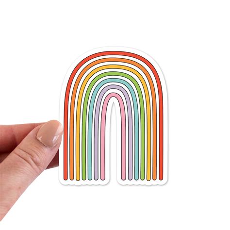 Rainbow Stickers Rainbow Sticker Rainbow Laptop Sticker Etsy