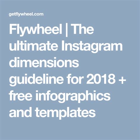 The Ultimate Instagram Photo Size Guidelines And Templates Instagram