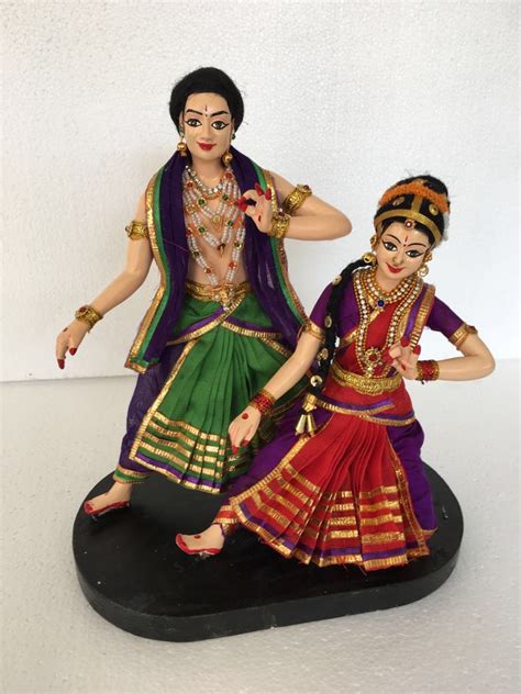 Dancing Doll Tripataka Mudra Indian Golu Dolls Ph