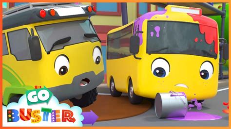Buster Gets Clean In The Carwash Go Buster Bus Cartoons And Kids