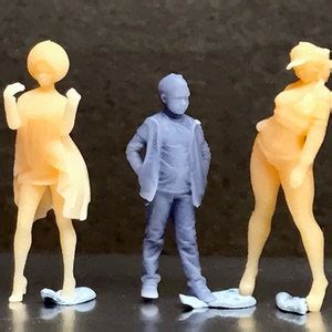 Scale Miniature People Resin Unpainted Great For Etsy