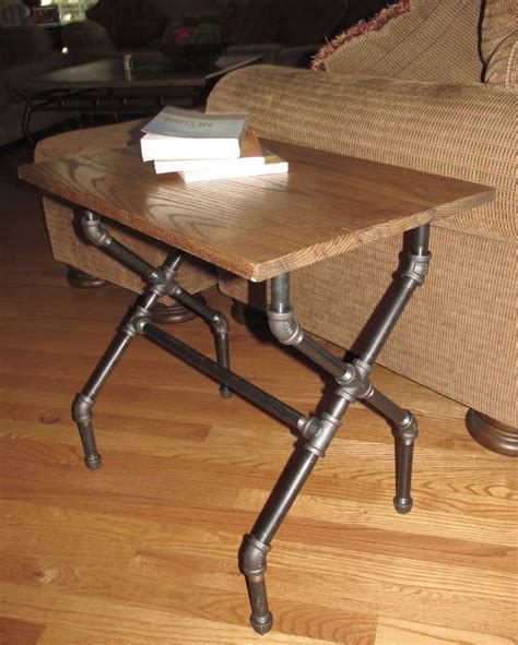 Rustic Industrial End Table Found This Idea On Pinterest And Used It