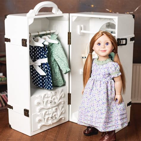 The Queens Treasures Fully Assembled Doll Furniture 18 Inch Doll Clothes Storage Compatible