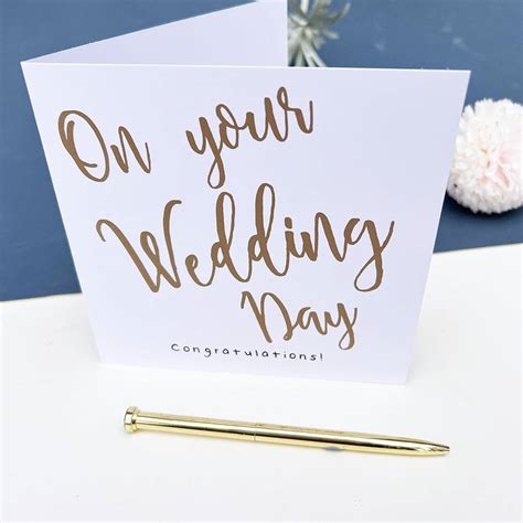 On Your Wedding Day Greetings Card By Juliet Reeves Designs