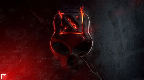 Maybe you would like to learn more about one of these? Download Wallpaper 3840x2160 Dota 2, Skull, Fire, Logo 4K ...
