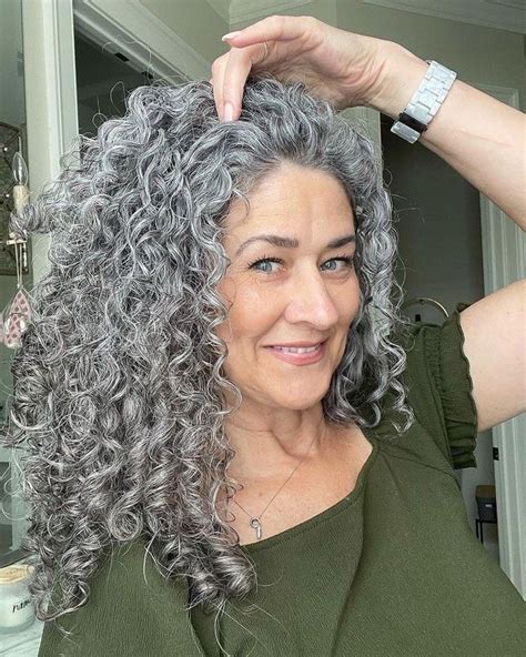 15 photos of dreamy silver curly hair grey curly hair long gray hair