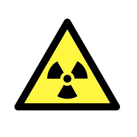 Warning Radioactive Symbol Labels Radioactive Symbol Stickers