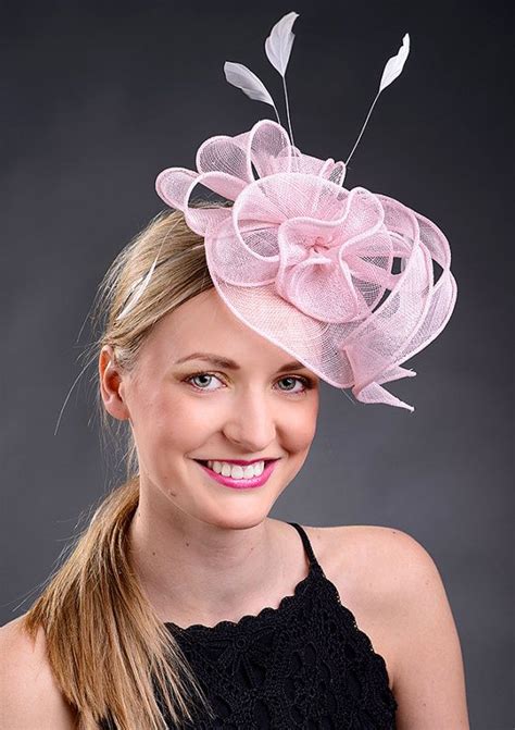 Blush Pink Fascinator For Weddings Ascot Derby Parties Etsy Blush