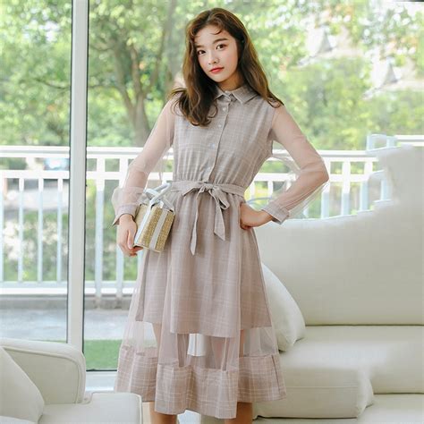 Harajuku Korean Style Women Dresses Spring 2019 Autumn Fashion Trend