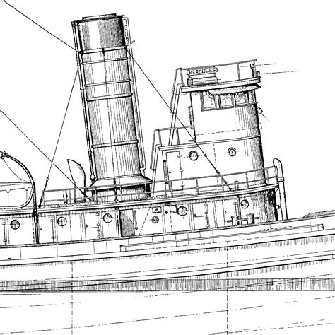Free Ship Plans Of Ocean Tug Hercules The Model Shipwright