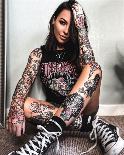 Pin By Carolyn Marie On Piercing Tattoos Tattoo Model Model Rock And Roll Girl