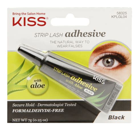 KISS Strip Lash Adhesive Eyelash Glue In Black With Aloe G Formaldehyde Free EBay