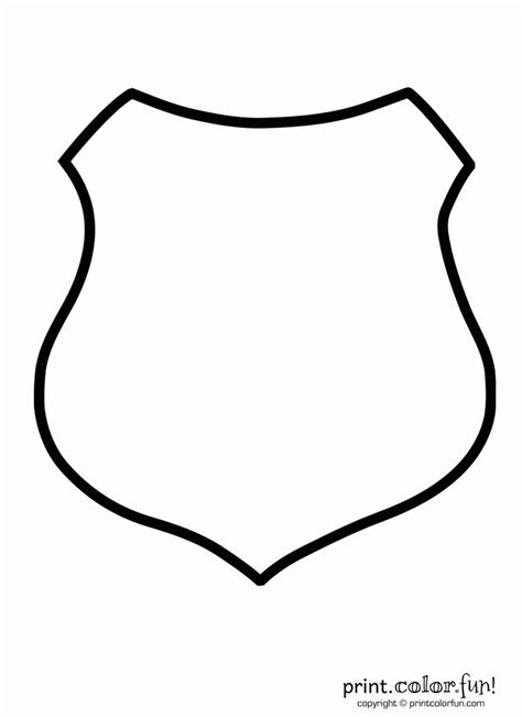 Badge Coloring Page Coloring Home