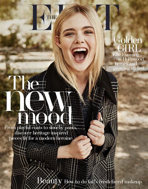 Smile Elle Fanning In The Edit Magazine September 10th 2015 By Billy Kidd