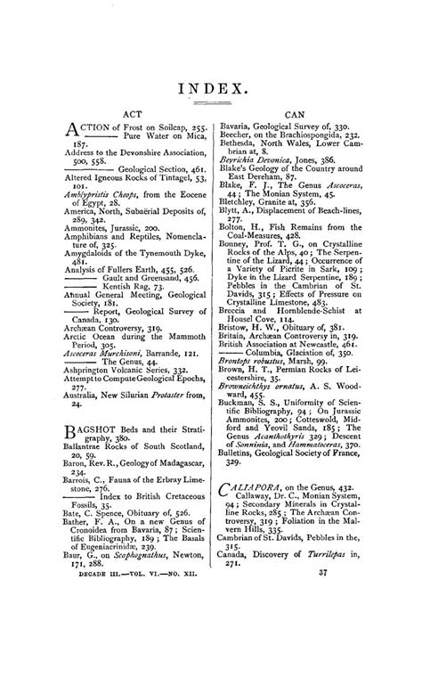 Index Geological Magazine Cambridge Core