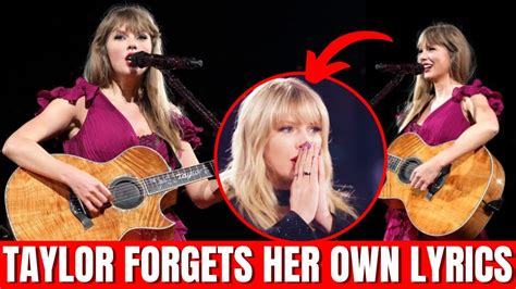 Taylor Swift Forgets The Lyrics To ‘last Kiss At Eras Tour Youtube