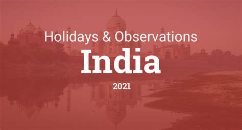 2021 Calendar With Holidays India Get The List Of National Bank