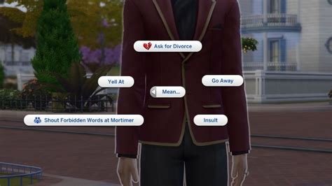 Bg Ask For Divorce Zeros Sims 4 Modsandcomics On Patreon Sims 4