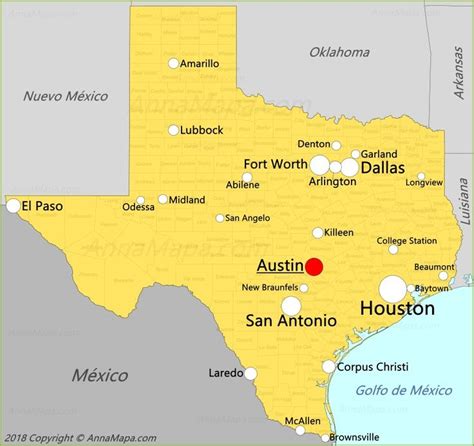 Álbumes 104 Foto Mapa De Texas Con Ciudades Y Pueblos Alta Definición
