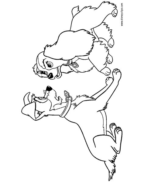 Lady And The Tramp Coloring Pages 2