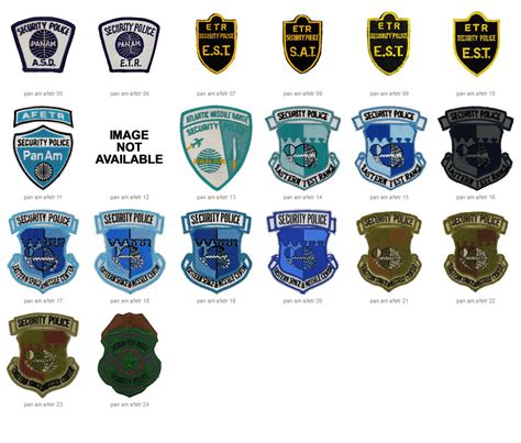 Nasa And Kennedy Space Center Police Patches A Through Z