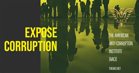 Public Engagement: Expose Corruption – The American Anti-Corruption