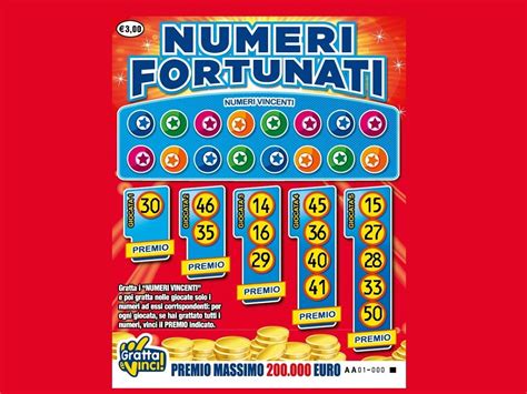 Questa è l'app giusta per te ! "Numeri fortunati" di Gratta e Vinci. Vinti a Rieti 200 ...