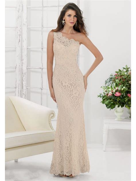 Long Lace One Shoulder Mother Of The Bride Dresses With Appliques