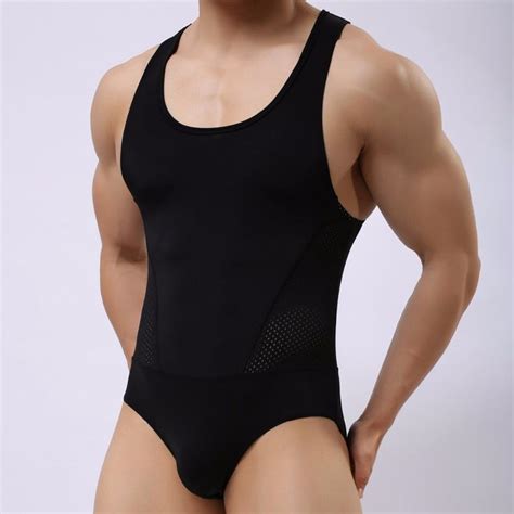 Super Quality Mens One Piece Swimsuit For Sport Swimming Beach Em 2020