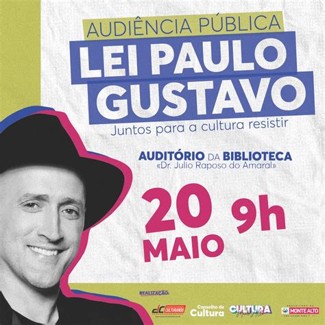 Audiência Pública sobre a Lei Paulo Gustavo acontece dia 20 de maio
