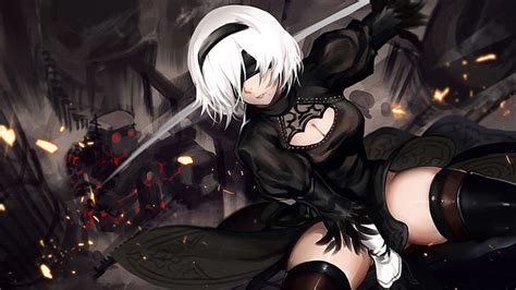 3840x2160 2b Nier Automata 4k Wallpaper Hd Anime 4k Wallpapers Images Hot Sexy Girl