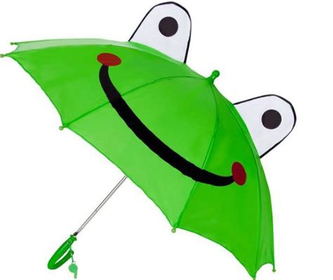 Whatever big kid or toddler umbrella you choose, spend some time explaining proper umbrella etiquette to your child. Cute Kids Sun Rain Uv Protection Frog Umbrella - Hfumbrella