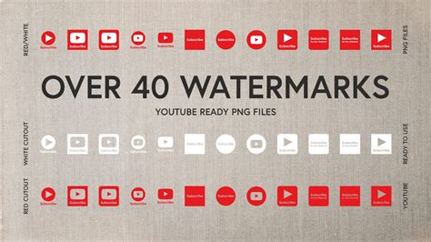 Youtube Subscribe Watermark Pack Hive Of Many