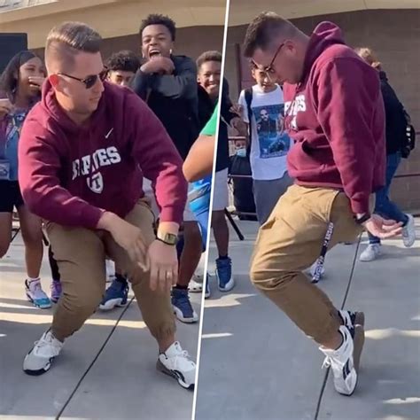 teacher busts out throwback dance moves becomes viral sensation