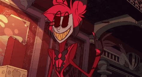 An Animated Character With Red Hair And Big Eyes Standing In Front Of A