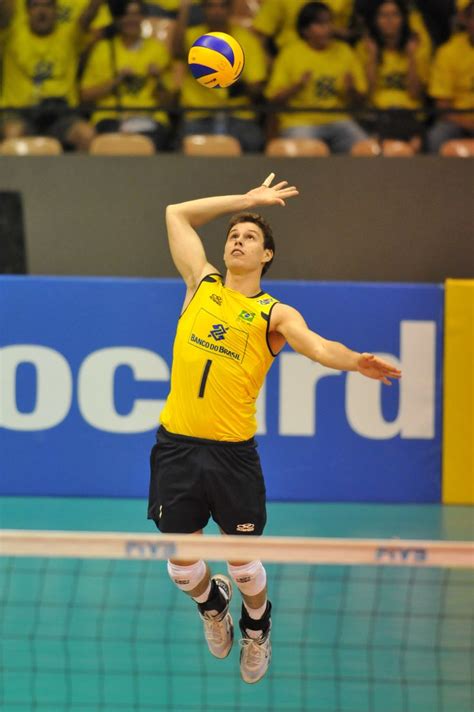 Volleyball is a team sport in which two teams of six players are separated by a net. Bruno Rezende - Atleta da Seleção Brasileira de Volleyboll ...