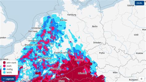 Unwetter Karte Zeigt Wo Gerade Gewitter Hagel Und Starkregen