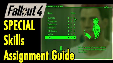 Special Skills Assignment Guide Fallout 4 Xbeau Gaming Youtube