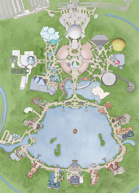 Walt Disney World Epcot Park Map Orlando Travel Orlando Vacation Disney World Resorts Walt