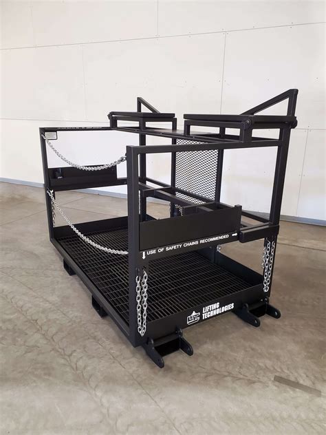 Custom Professional Forklift Mounted Man Basket Lifting Technologies