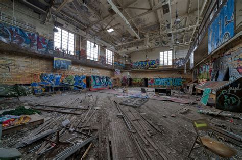 Abandoned School Gym — Brook Ward Photography